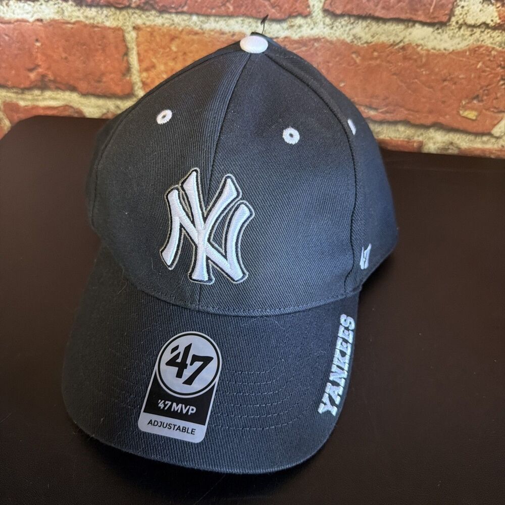 47 Brand New York Yankees MVP Adjustable Blue Baseball Hat NEW